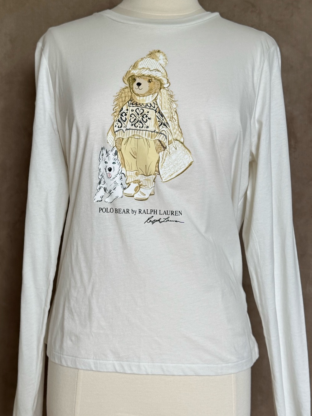 Polo Bear Ralph Lauren Long-Sleeve T-shirt Size L